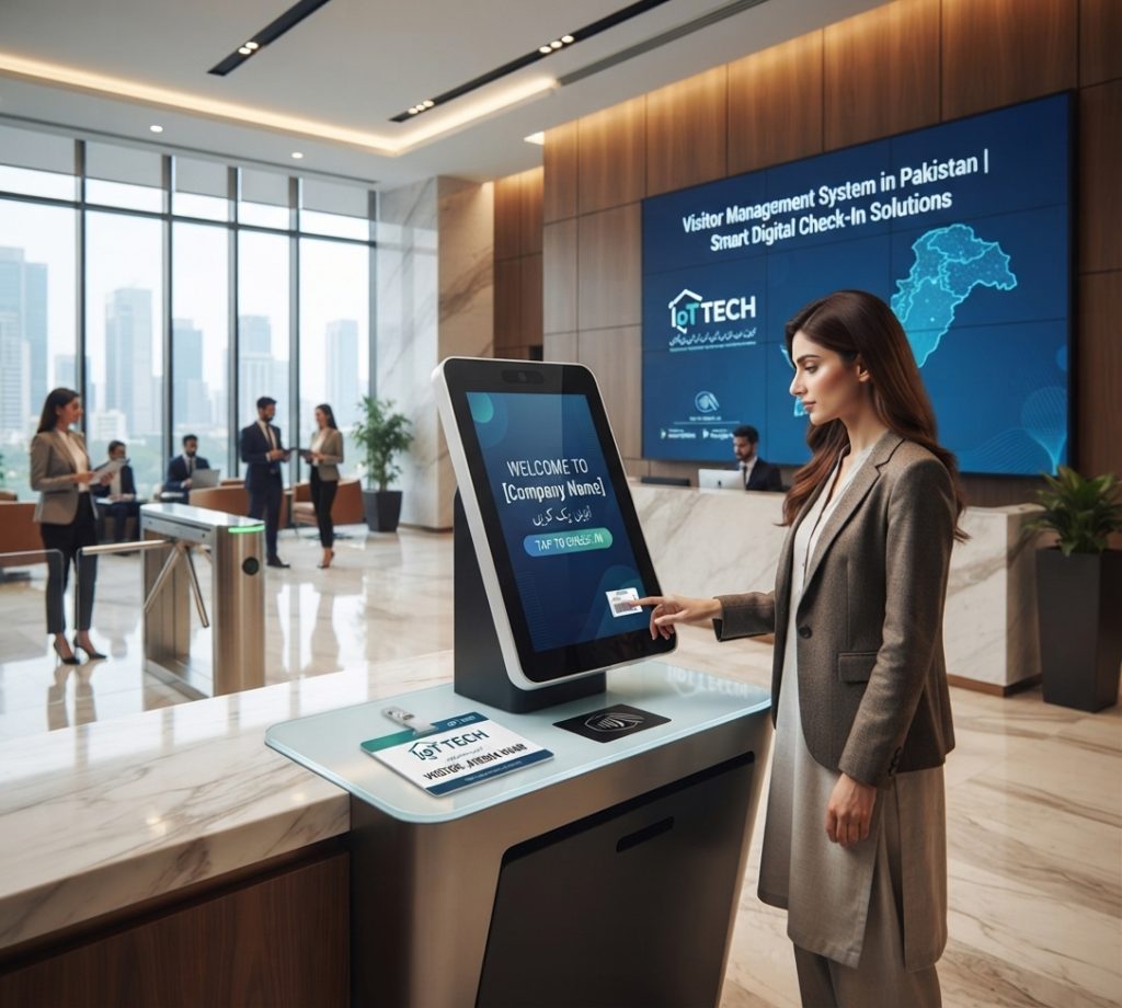 Visitor Management System in Pakistan - digital check-in replacing paper logbook