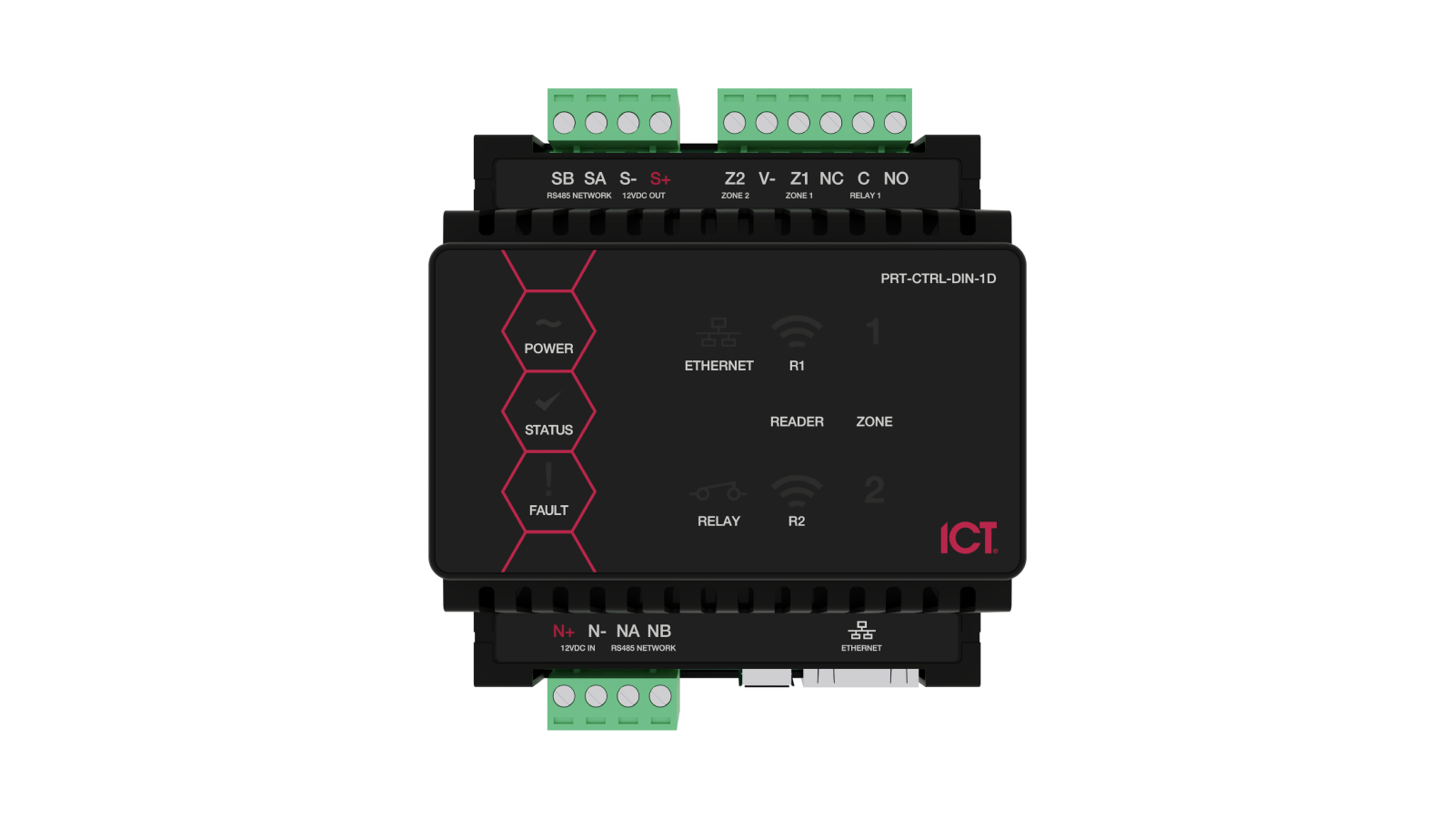 Protege WX DIN Rail Single Door Controller